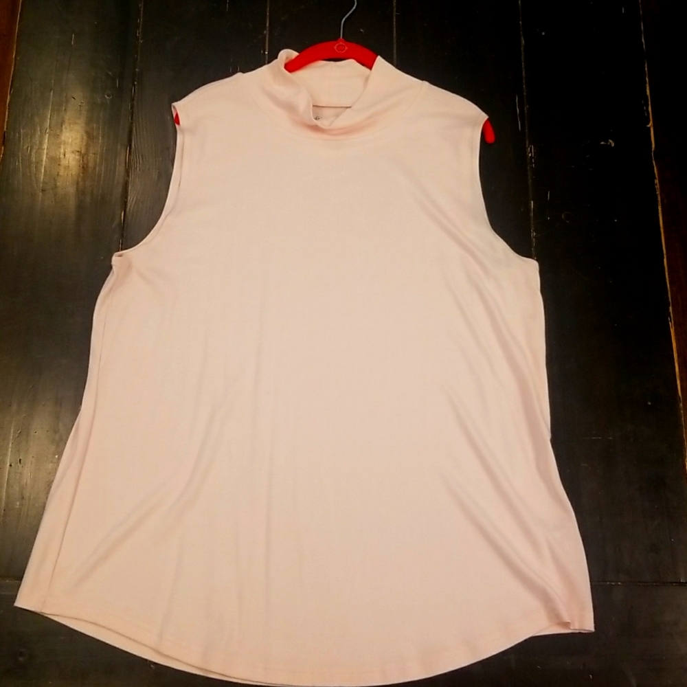Croft & Borrow Sleeveless Mock Turtleneck 2X